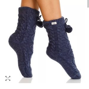 UGG BRAND NEW POM POM FLEECE-LINED SOCK